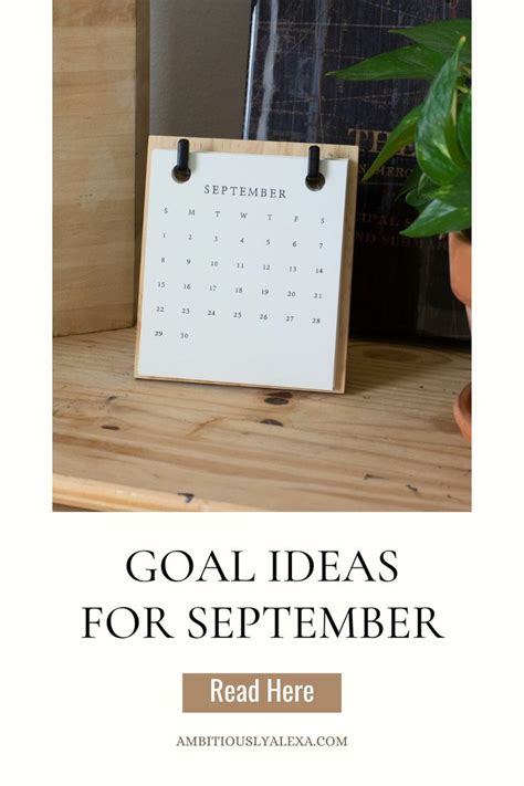 September Goal Setting