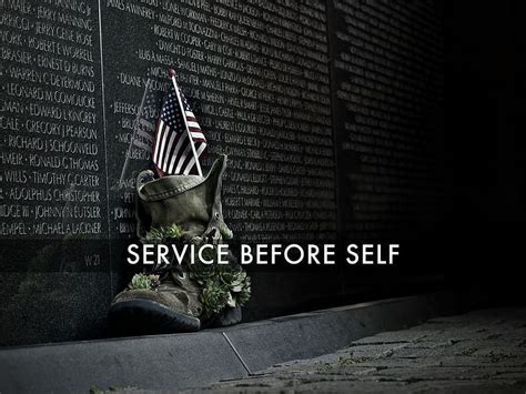 Service before self examples