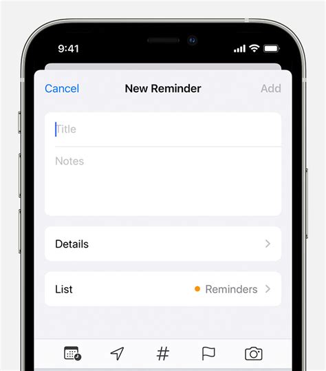 Set Reminders and Notifications