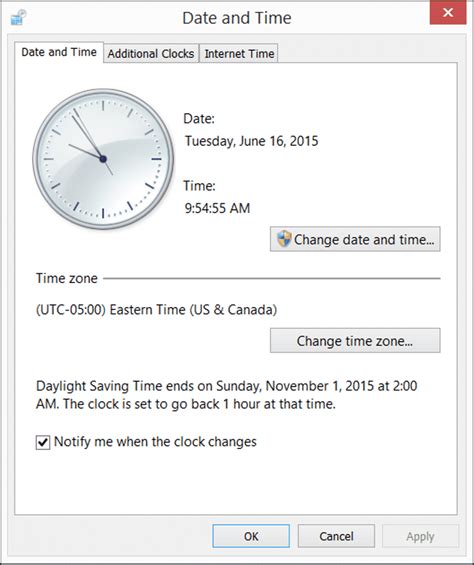 Setting Date and Time