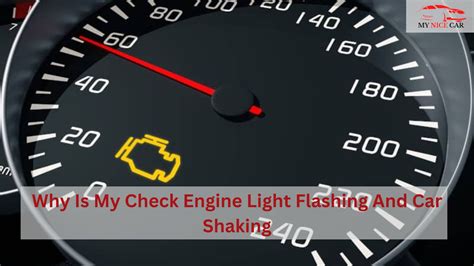 A car with a shaking problem and check engine light on