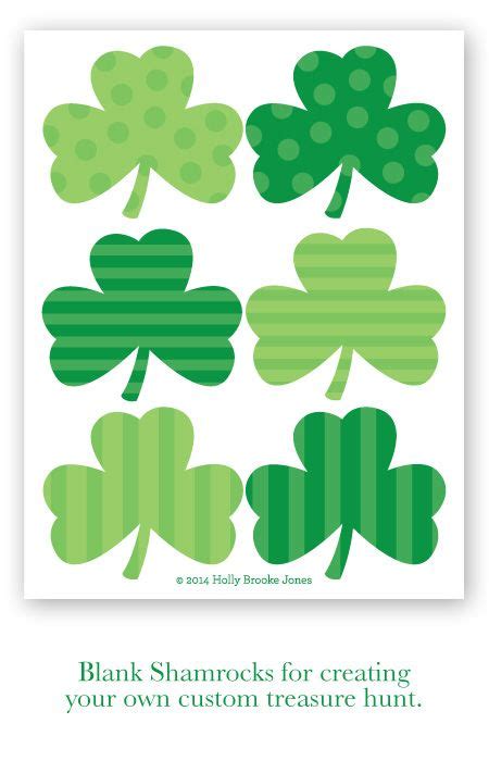 Shamrock printable decorations