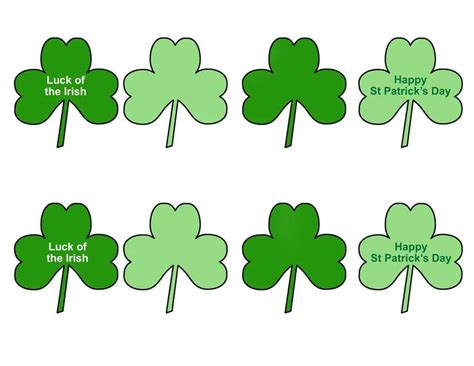 Shamrock printable garlands