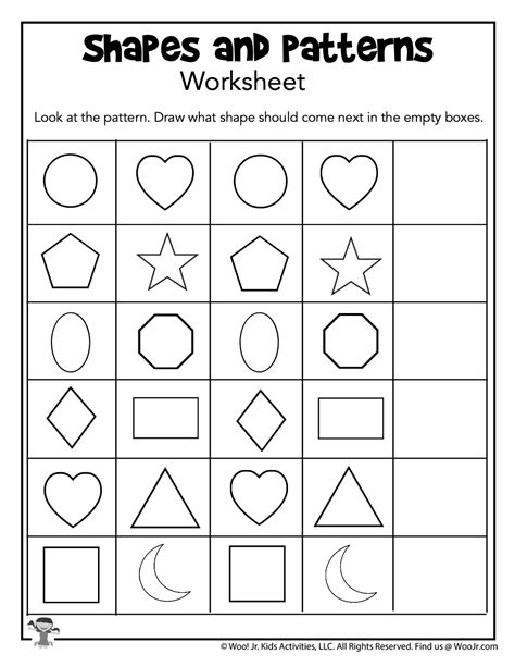 Shape and pattern recognition for preschoolers