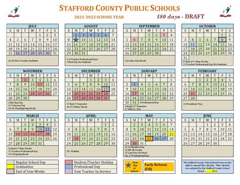 Sharing Stafford Schools Calendar