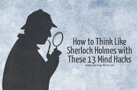 Sherlock Holmes Creative Thinking