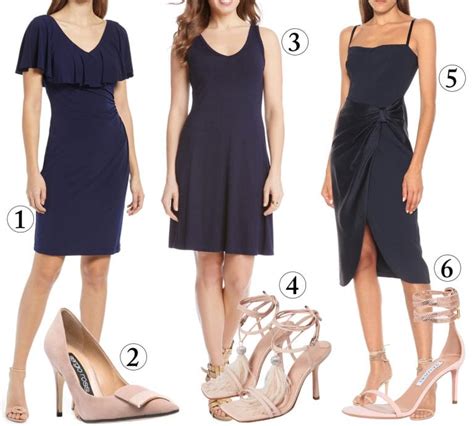 Shoe Options for Navy Dresses