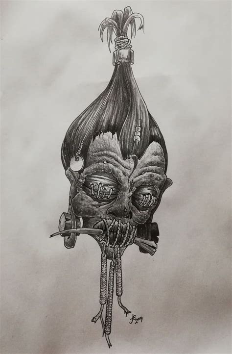 Shrunkin head tattoos design