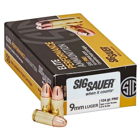 Sig Sauer 9mm ammo options