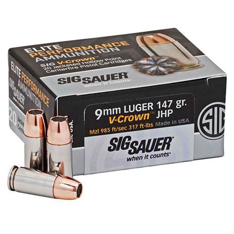 Sig Sauer 9mm ammo for self-defense