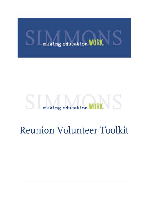 Simmons University Volunteer