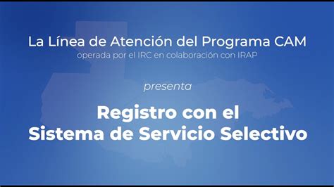 Imagen del sistema de servicio selectivo