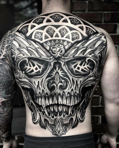 Skull Back Tattoos