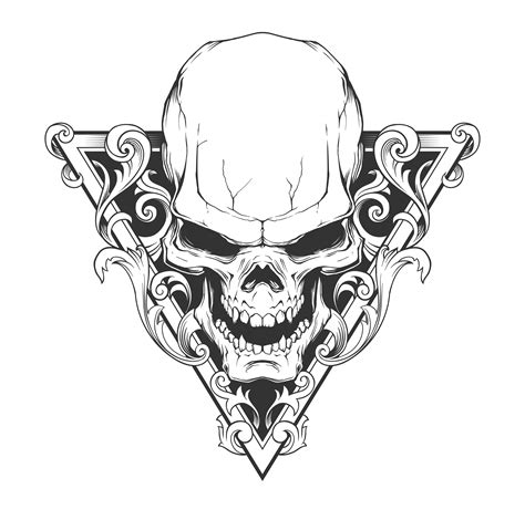 Skull Tattoo Stencils for Men