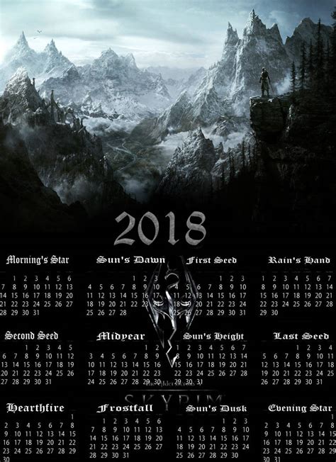 Skyrim Calendar System