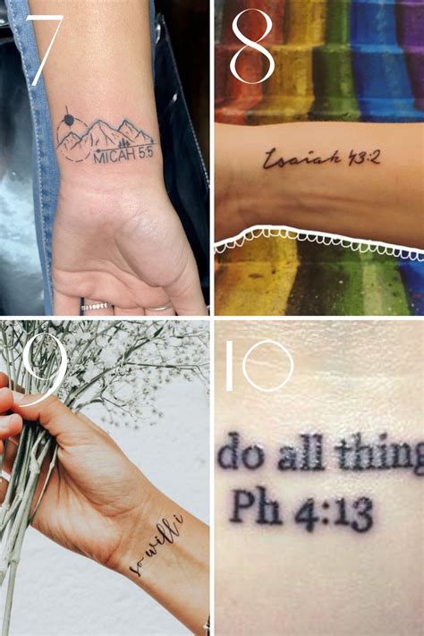 Small scripture tattoos