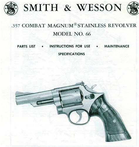 Smith & Wesson 66 Maintenance