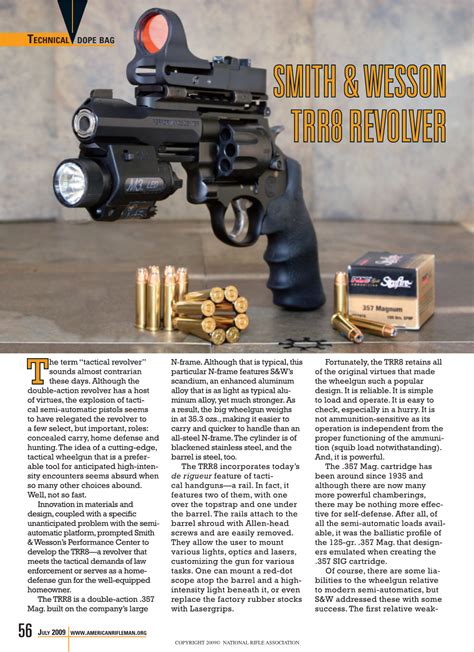 Smith and Wesson TRR8 Marksmanship