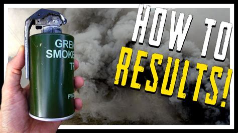 Smoke grenade ingredients