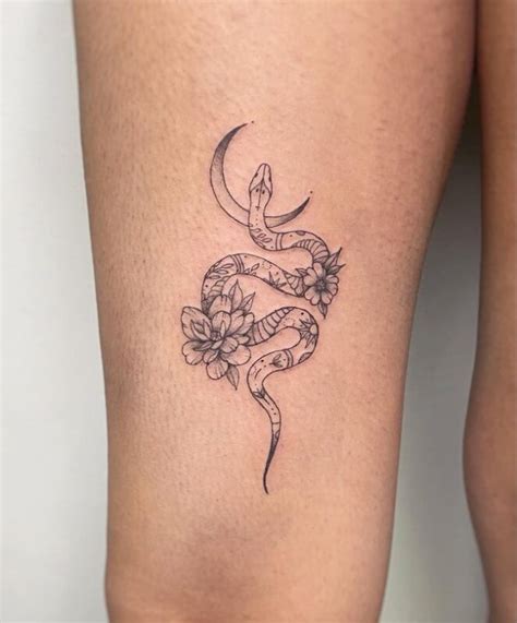 Snake Tattoo Idea for Women 7