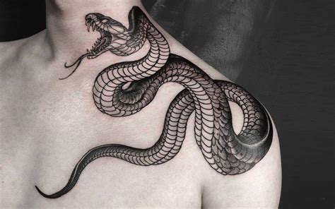 Snake Tattoo Placement for Men 9