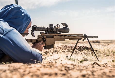 A sniper in action during a training exercise