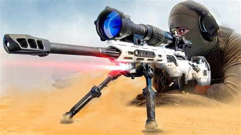 Sniper rifle with scope