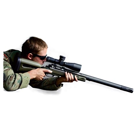 Sniper Rifle Shooting Position