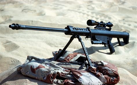 Sniper rifles in a military setting