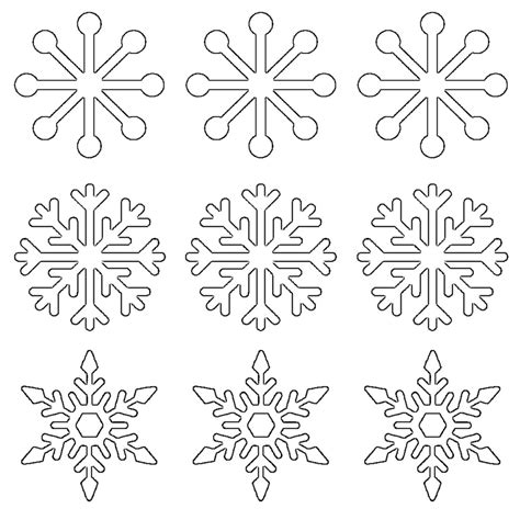 Printable Snowflakes Designs