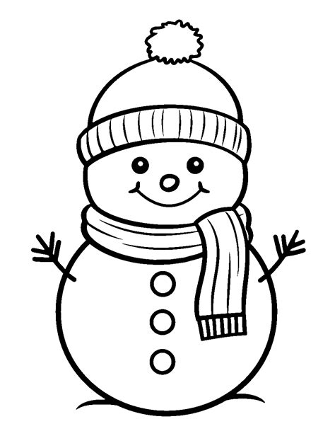 Snowman Coloring Pages and Templates