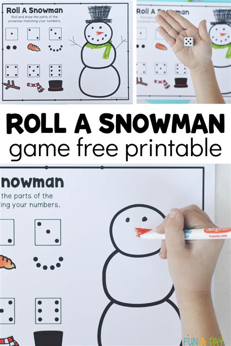 Snowman Printable Games