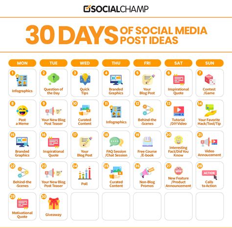 Social Media School Calendar