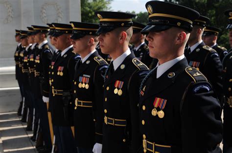 A soldier in a military ceremony