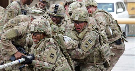 Soldiers building unit cohesion