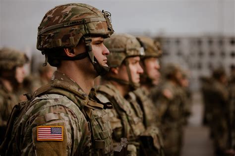 Soldiers in uniform standing together