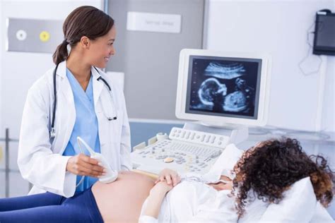 Sonographer analyzing images