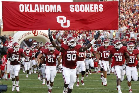 Sooner football team in action