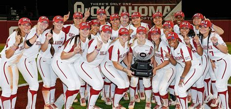 Sooner softball team in action