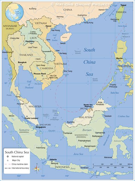 A graphic representation of the South China Sea dispute