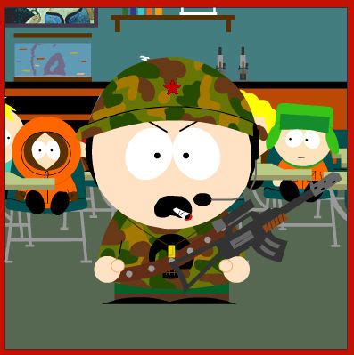 South Park depiction of a military base