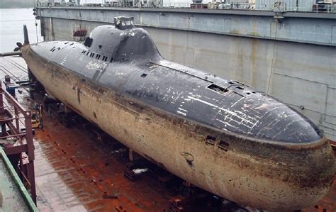 Soviet-era submarine in construction