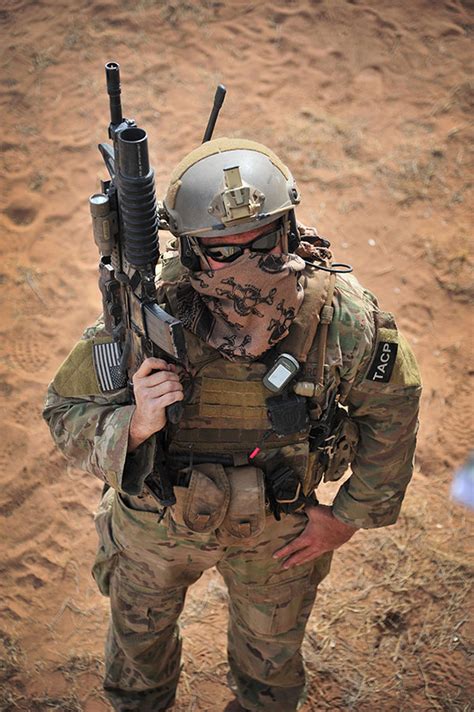 Special Forces operator in combat gear