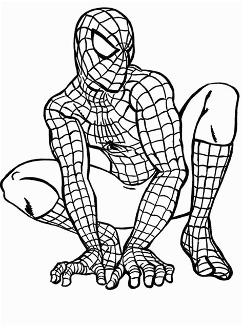 Spiderman coloring pages PDF