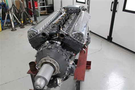 Spitfire engine undergoing maintenance