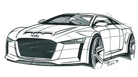 Sports car coloring page