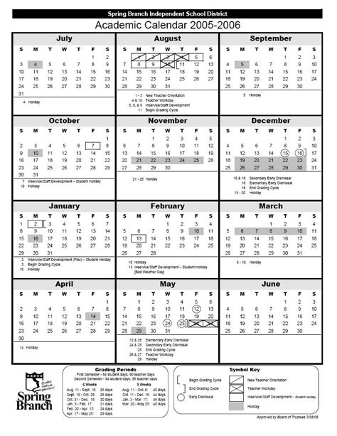 Spring Branch ISD Calendar Image 6