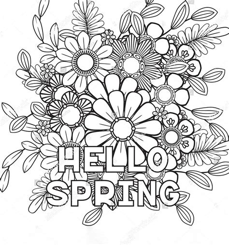 Tips for using spring coloring pages