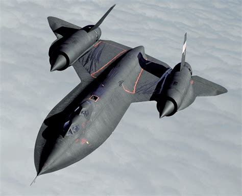 An image of the Lockheed SR-71 Blackbird in flight