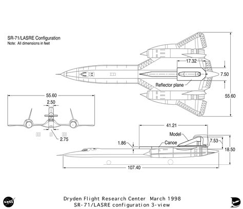 SR-71 Blackbird Dimensions